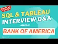 SQL Tableau Questions Asked at Bank of America Interviews for TL With Answers DataHired