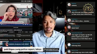 FAKE NEWS NI ATTY CLAIRE CASTRO SA POLICE REPORT NI TANTOCO 