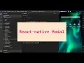 Modal in React-native