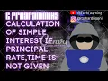 Write Program - Find Simple Interest in C Programming if P R T Input From Keyboard TechLearning