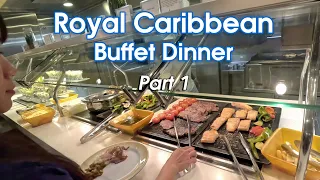 royal caribbean buffet dinner part 1 welcome aboard indian u0026 italian theme