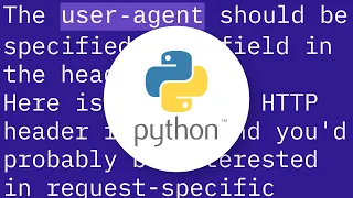 Sending User-agent using Requests library in Python