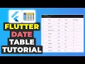 Flutter Data Table Tutorial Flutter Table Widget Guide