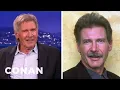 Harrison Ford Rocked His Own Ron Burgundy-Style Mustache | CONAN on TBS