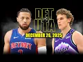 Detroit Pistons vs Utah Jazz Full Game Highlights - December 26 2025 NBA Season