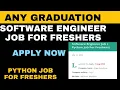 Python Job Notifications series Part 11 Python Job For Freshers Python In Telugu