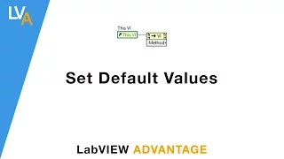 How to set Default Values - LabVIEW