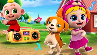 A Ram Sam Sam Dance! 🐷 Farm Animals Fun & Games | Kids Cartoons | PIB Little