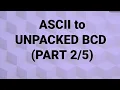 Module-2 ASCII to Unpacked BCD PART- 8086 MP MC 15CS44