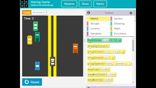 Racing Game I Game Lab I Code org I Full Tutorial