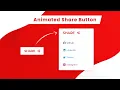 Animated Share Button Pure CSS