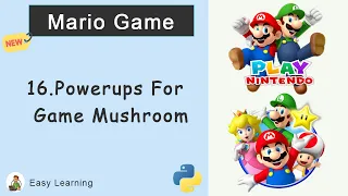 Powerups For Game Mushroom Mario Game in Python