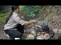 No Home, No Help - She Builds Her Own Mountain Shelter and Kitchen in 30 Days