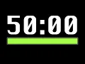50 Minute Timer Progress Bar - 4K 60 FPS