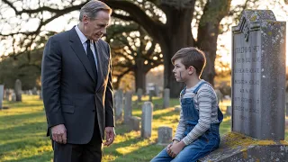 מיליארדר מוצא ילד על קברו של בנו מה שקורה אחר כך הוא מדהים 