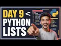 Day 9 of 3-Year ML Challenge Learn Python Lists in 5 Minutes Muhammad The Programmer