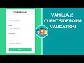 How to build a Javascript form validation tutorial for beginners