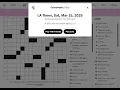 The Washington Post LA Times Crossword 2025