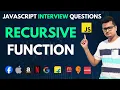 Recursive Function in JavaScript Frontend Interview Question JS Interview Questions