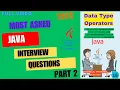 19 Most asked Core JAVA Interview Questions PART 2 Freshers and Experienced java tutorial