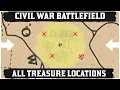 ALL Civil War Battlefield Treasure Map Location