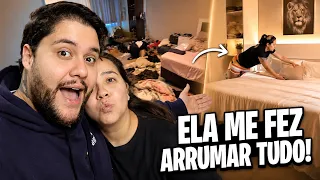 ISSO NÃO É EXAGERO - Nosso quarto estava assim