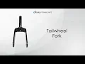 63740 Tailwheel Fork for Bush Hog Rotary Cutter 1- Yoke Axle