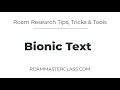 Bionic Text Read Faster Better