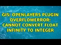 GIS OpenLayers plugin OverflowError cannot convert float infinity to integer