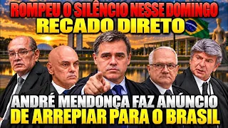 AO VIVO: ANDRÉ MENDONÇA FAZ ANUNCIO DE ARREPIAR QUE O BRASIL INTEIRO TREMEU AO OUVIR SUAS PALAVRAS