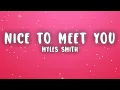 Download Lagu Myles Smith - Nice To Meet You (Lyrics)