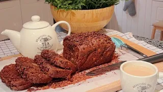 كيك الشيكولاته بالموز من مطبخ مروة الشافعي 