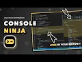 Amazing New VS Code Extension Console Ninja