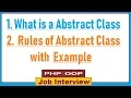 2 What is a Abstract Class Rules of Abstract Class with Example in PHP OOPS