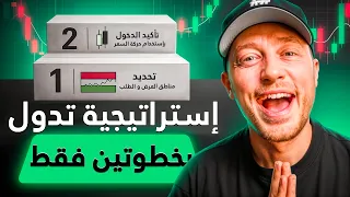 استراتيجية العرض والطلب بخطوتين   شرح عملي لتحديد فرص التداول بدقة دندنها