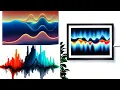 Abstract Sound Wave Wall Art Modern Music Inspired Wall Decor