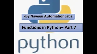 Functions in Python - Part 7