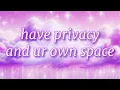 have privacy ur own space sub soft noise