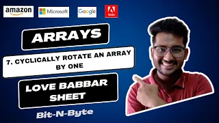7 Cyclically rotate an array by one Arrays Love Babbar DSA 450 Very easy solution GFG