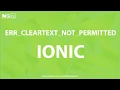 Why ERR - CLEARTEXT