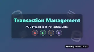 Database Transaction Management ACID Properties Transaction States Explained