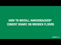 How to Install HardieBacker Cement Board on Floors