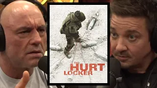 joe rogan u0026 jeremy renner talk about the hurt locker movie