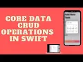 swift core data tutorial - Part1 core data ios swift in 2023