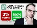 Don t Use Al to Paraphrase Until You Watch This