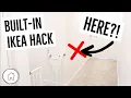 How to DIY built in - IKEA hack and floating shelves