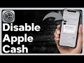 How To Disable Apple Cash