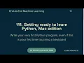 Getting ready to learn Python Mac edition Write and run a Python program