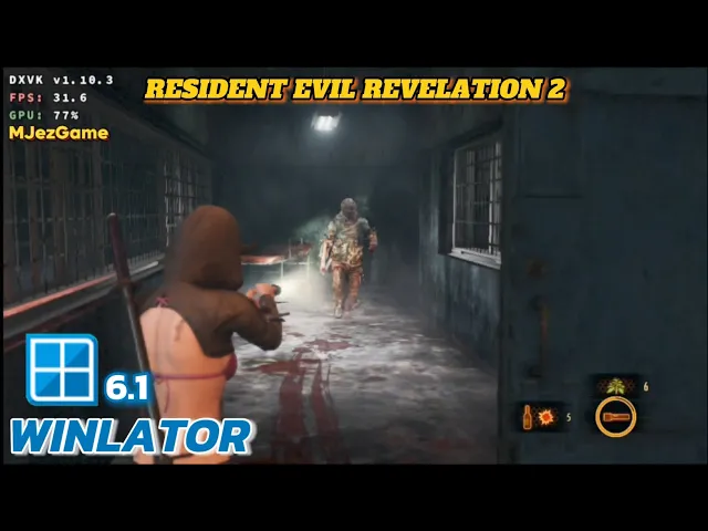 Winlator - Gameplay Resident Evil Revelation 2 - Windows