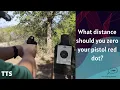 Pistol Red Dot Zero Distance - TTS